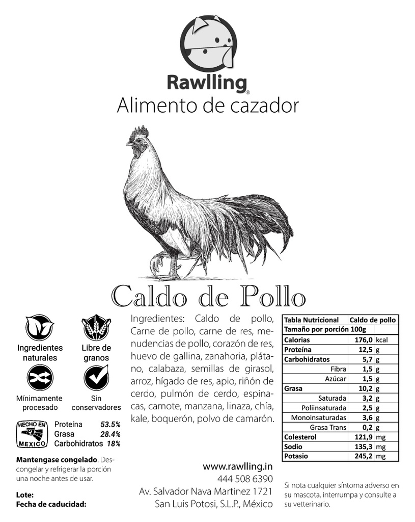 Caldo de Pollo Rawlling